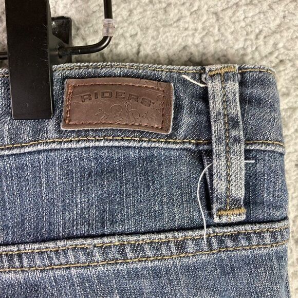 Lee Riders Bootcut Capri Jeans Size 12B Womens Denim Pants Mid Rise Cotton  Blue - Picture 10 of 10